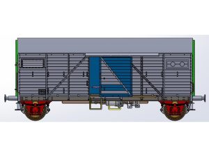 zavřený vůz Bremen JŽ Exact train 23780