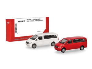 MiniKit MB Vito bus červený + bílý Herpa 014212