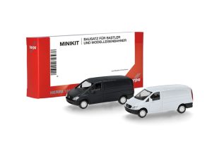 MiniKit MB Vito skříň bílý + černý Herpa 014243