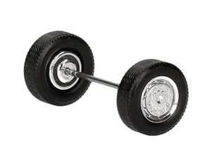 sada chromovaných kol pro přední nápravu 8ks Herpa 054966