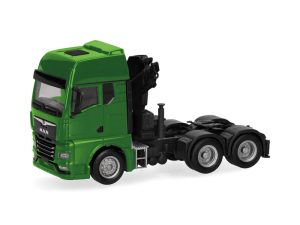 MAN TGX GX s jeřábem zelený Herpa 313100-004