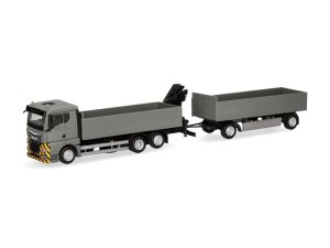 MAN TGX GN s jeřábem a přívěsem Herpa 320825