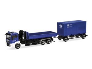 MAN TGS M sklápěč s přívěsem THW Singen Herpa 320863