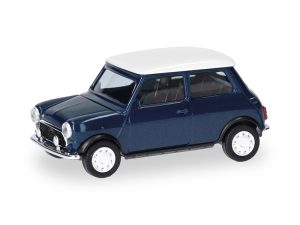 Mini Cooper modrý – pravostranné řízení Herpa 431149-002