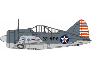 Brewster Buffalo VMF-221 USMC Herpa 81AC131