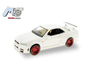 Nissan GTR 34 bílý Herpa 87MC000055