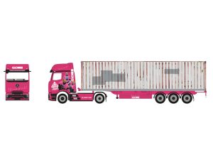 MB Actros L ProCabin Glomb s kontejnerem Herpa 961226