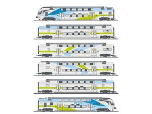 elektrická patrová jednotka KISS WESTbahn 6-dílná Liliput L133864