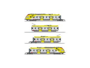 elektrická patrová jednotka KISS WESTbahn 6-dílná AC digitální Liliput L133869