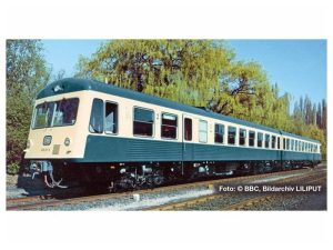 motorový vůz 628 001-0 a 628 011-9 tyrkysový IV.epocha Liliput L163215