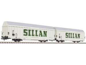 set zavřených velkoprostorových vozů Hbbks DB SILLAN III.epocha (dlouhý) Liliput L230158