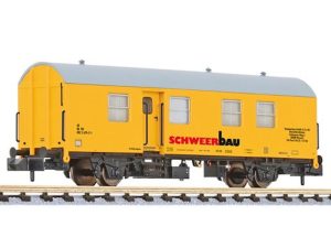 zavřený obytný vůz stavebního vlaku Schweerbau V.epocha Liliput L265054