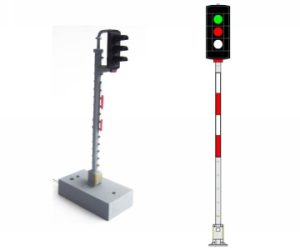 návěstidlo AŽD vjezdové ( Z,Č,B ) Němeček t340