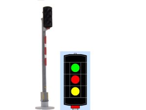 návěstidlo AŽD odjezdové ( Z,Č,Ž ) Němeček t390