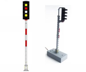 návěstidlo AŽD vjezdové ( Ž,Č,B,Ž ) Němeček t470