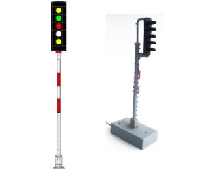 návěstidlo AŽD vjezdové ( Ž,Z,Č,B,Ž ) Němeček t580