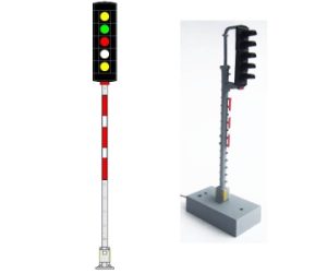 návěstidlo AŽD odjezdové ( Ž,Z,Č,B,Ž ) Němeček t590