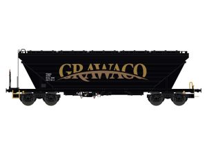 vůz na přepravu obilí Uagpps 80 GRAWACO černý VI.epocha #4 Nürnberger Modelleisenbahnen 513603