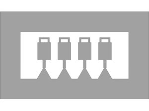 koncové vlakové tabulky s úchyty FR 4 ks Nürnberger Modelleisenbahnen 950094