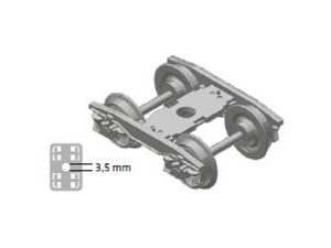 Y25 - Lsi(f)-FFB-K - podvozek svařovaný včetně náprav 2ks AC Nürnberger Modelleisenbahnen 960052