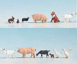 zvířata na statku Noch 15711