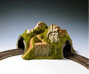 tunel dvoukolejný rohový Noch 34730