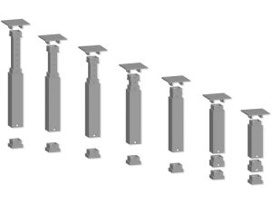 sada pilířů rozných výšek Easy- Track 14 kusů Noch 53941
