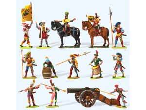 žoldnéři jezdci kanonýři Preiser 49300