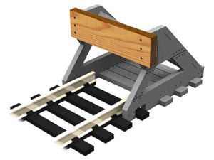 stavebnice koncovky koleje z pravého dřeva 2 ks Proses PBF-N-01