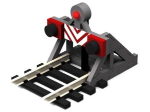 koncovka koleje osvětlená 2ks Proses PBF-S1-03