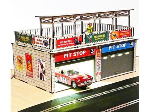 retro garáž pro dvě auta s osvětlením Proses PLS-315