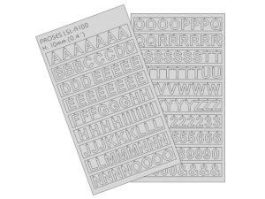 písmena 10 mm Proses PLSL-A100