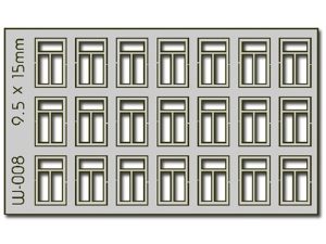 okna 9,5 x 15mm 21ks Proses PW-008