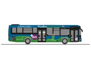 MAN Lions Intercity LE, DB Weser-Ems-Bus - PlusBus OstFriesland Rietze 74784