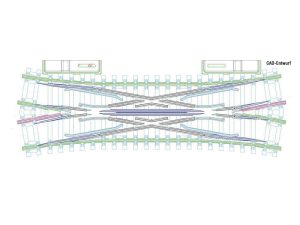 výhybka křižovatková DKW20 Roco 4080800