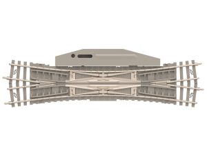 výhybka křižovatková 15° betonové pražce Trix 14560