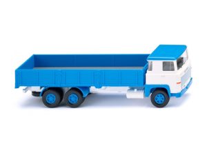 Scania 111 LBT vysokostěnná korba modrá Wiking 43310