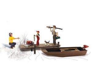 rodina na rybách Woodland Scenics A1923