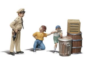 děti a policista Woodland Scenics A2545