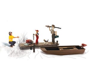 rodina na rybách Woodland Scenics A2756