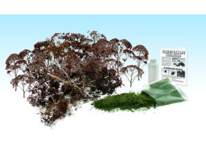 listnaté stromy tmavě zelené stavebnice Woodland Scenics F1662