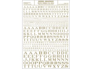 propisot písmena Roman R.R. zlatá Woodland Scenics MG703