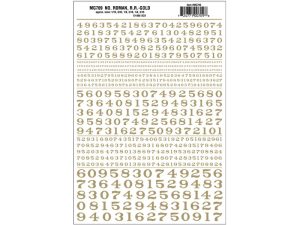 propisot číslice Roman R.R. zlaté Woodland Scenics MG709