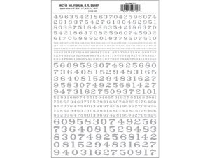 propisot číslice Roman R.R. stříbrné Woodland Scenics MG712