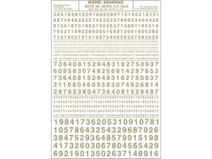 propisot číslice Gothic R.R. zlaté Woodland Scenics MG728