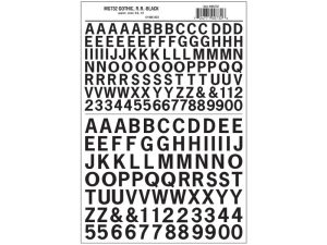 propisot písmena Gothic R.R. černá Woodland Scenics MG732