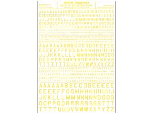 propisot písmena USA Gothic žlutá Woodland Scenics MG742