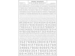 propisot číslice USA Gothic stříbrné Woodland Scenics MG750