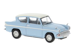 Ford Anglia světle modrý / bílý, 1959 Brekina 19330