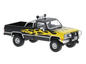Chevrolet C10 černý s plameny, 1982 Brekina 19693